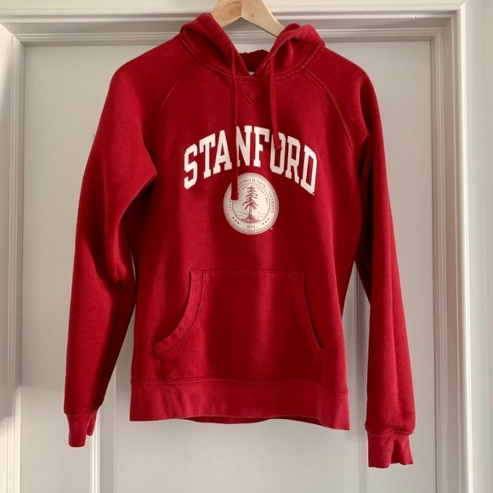 Stanford University sweatshirt hoodie in red